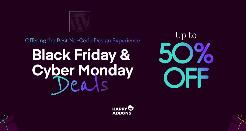 HappyAddons BFCM Discount Banner