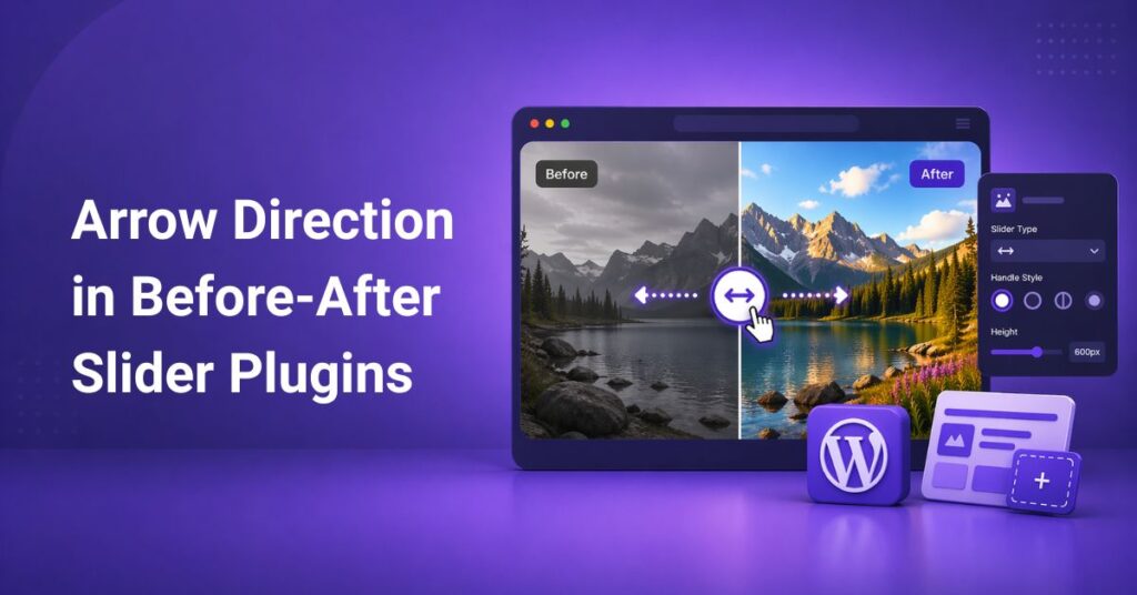 arrow direction in before-after slider plugins